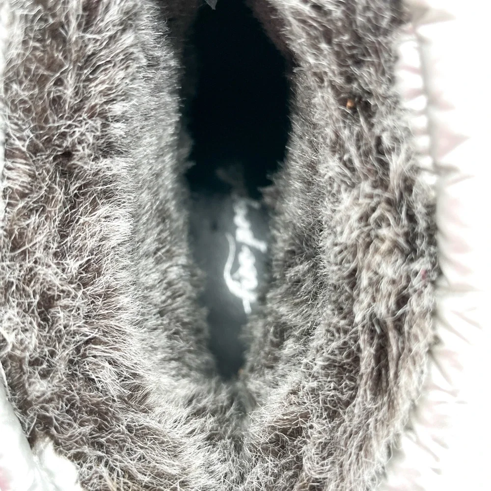 Free People Womens 40 Snow To Surf Quilted Puffer Boot Silver Platform Space Age